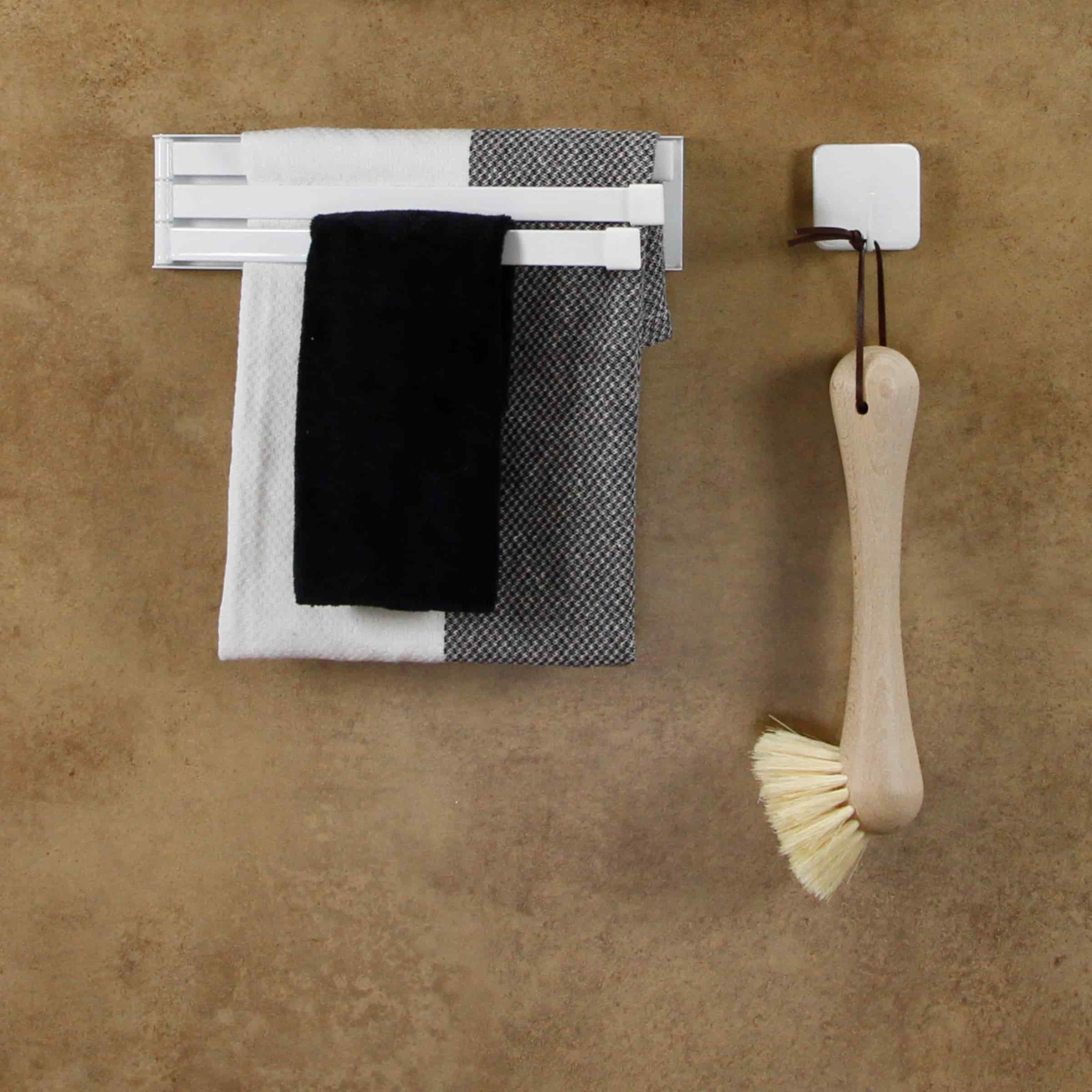 Magnetische handdoekhouder wit - Afbeelding 3