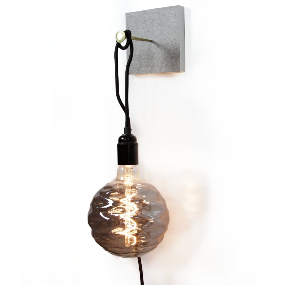 Magnetische bollamp XXL - viltgrijs