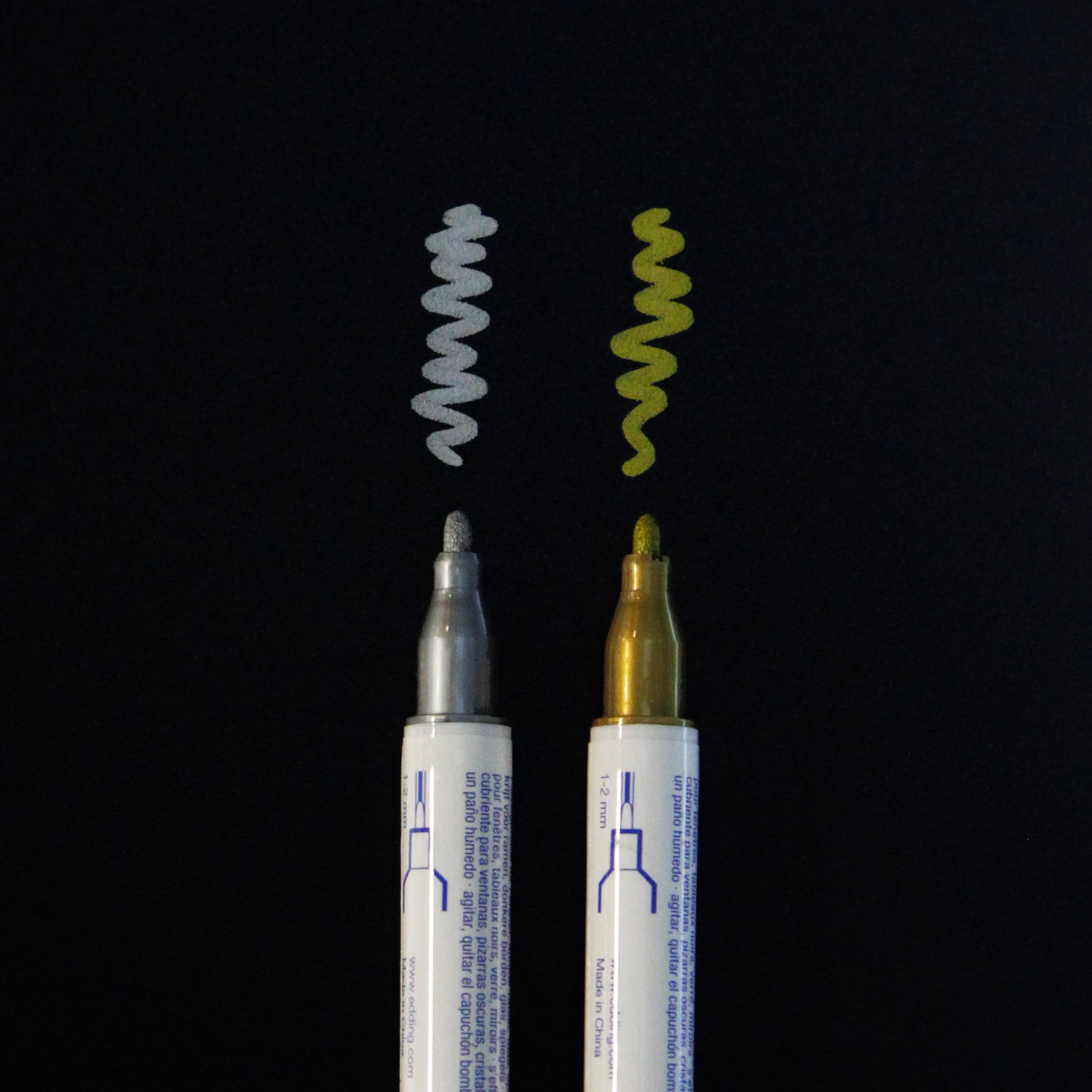 Krijtstiften goud/zilver - Afbeelding 2