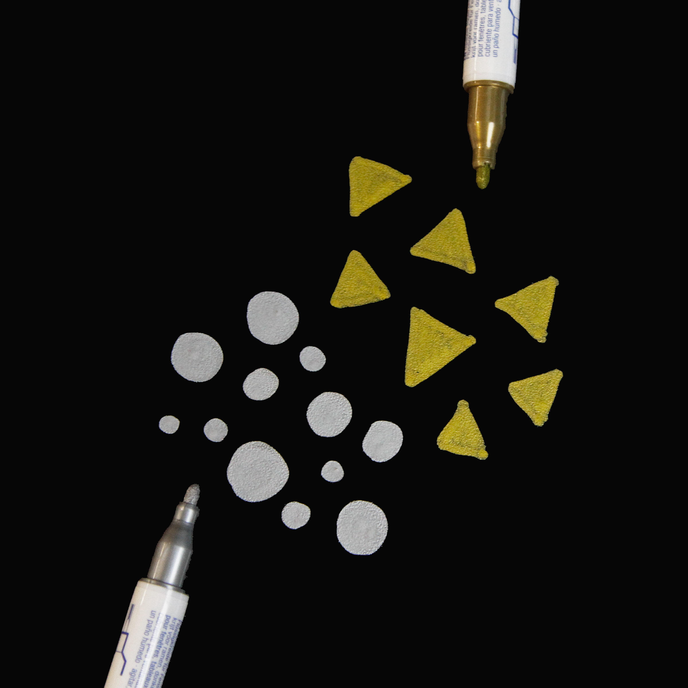 Krijtstiften goud/zilver - Afbeelding 4