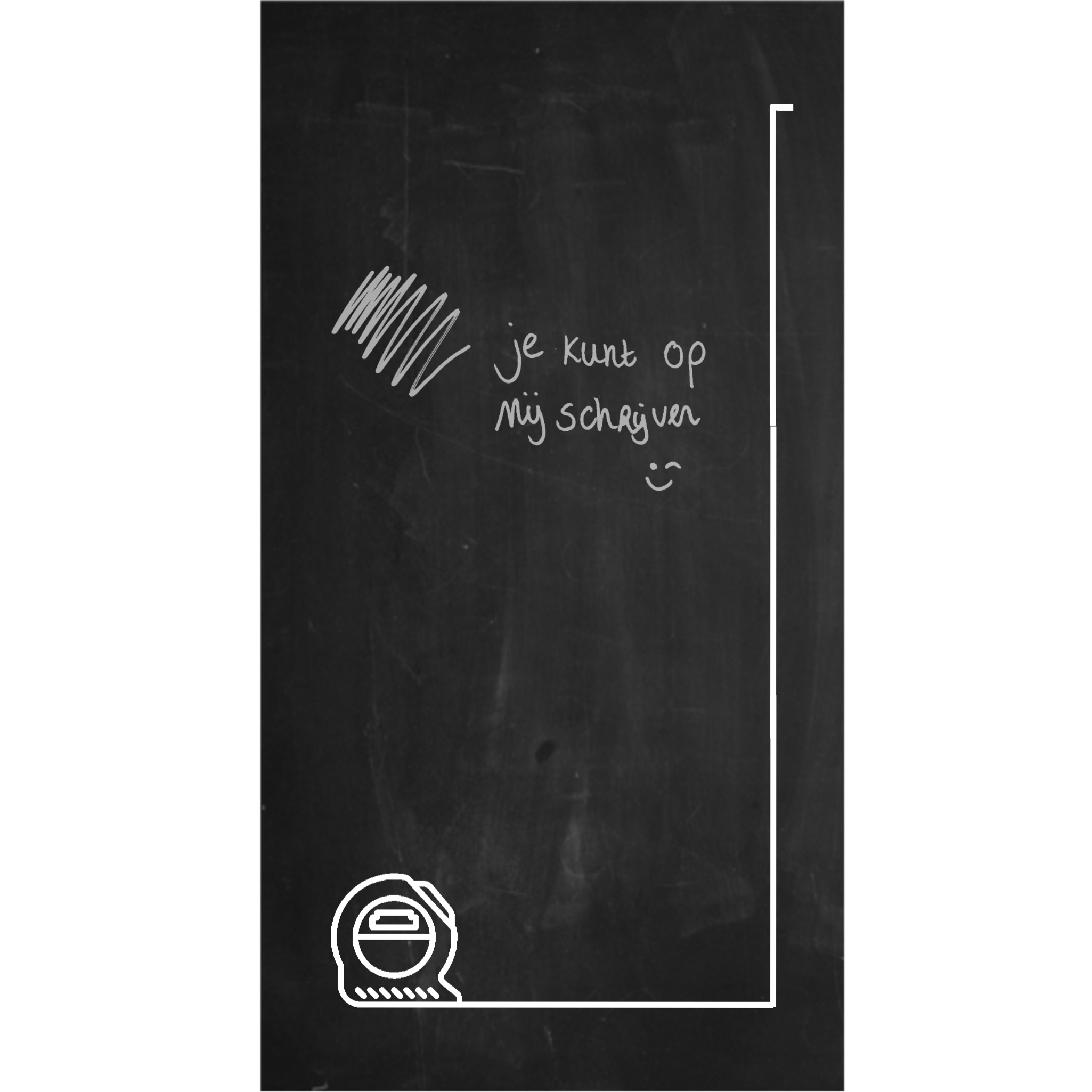 Magnetisch krijtbord - maatwerk