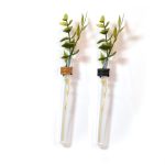 Magneet vaasje leer zwart en goud