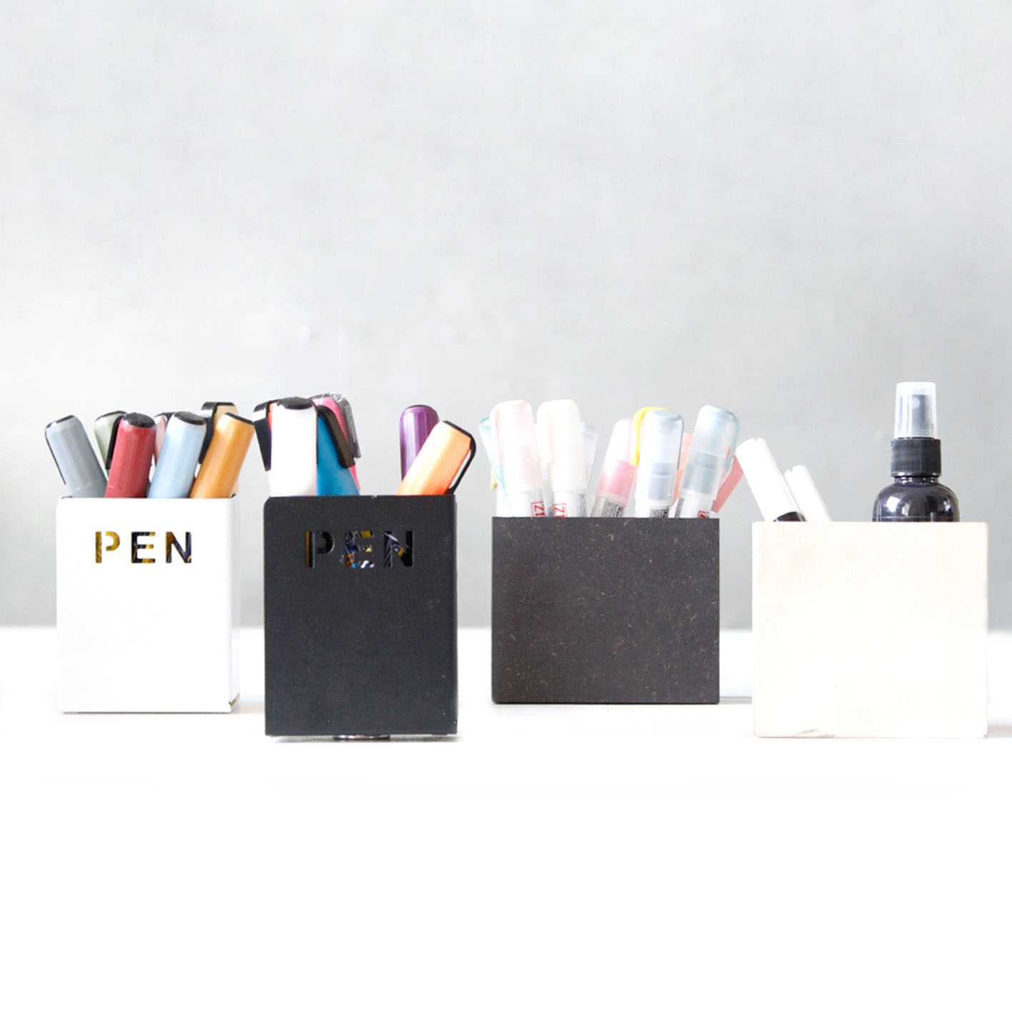 Magneetbakje pen wit metaal - Afbeelding 5