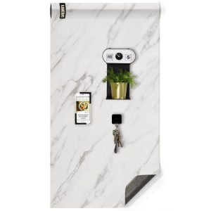 Magnetisch designbehang- luxe marmer wit