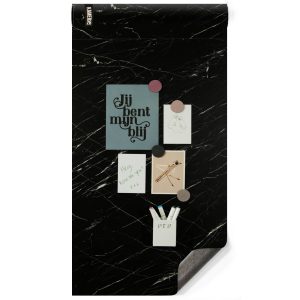 Magnetisch designbehang - luxe marmer zwart