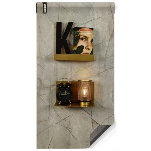 Magnetisch designbehang - luxe marmer goud