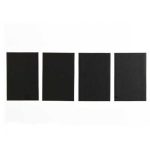 Magneetbordjes beschrijfbaar zwart (4)