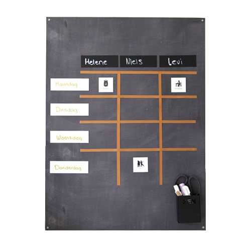 Magneetlabels beschrijfbaar zwart (8) - Afbeelding 2