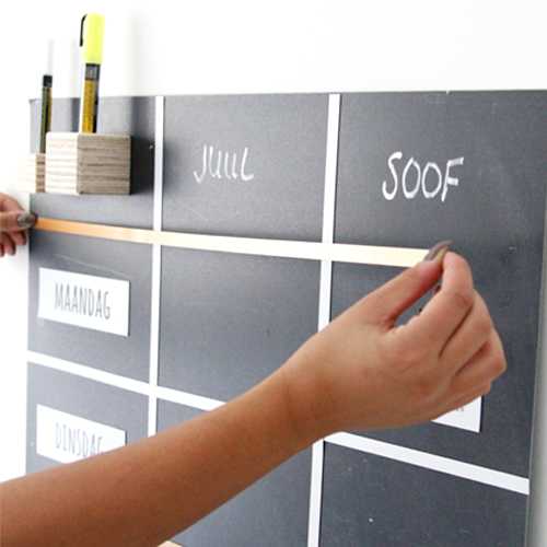 Magneetstrip weekplan wit - Afbeelding 2