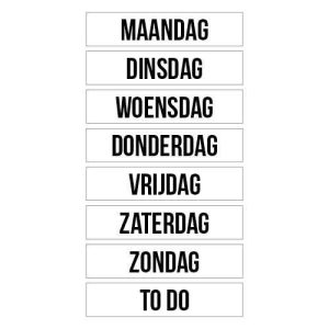 Magneten weekdagen wit (8)