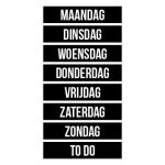 Magneten weekdagen zwart (8)