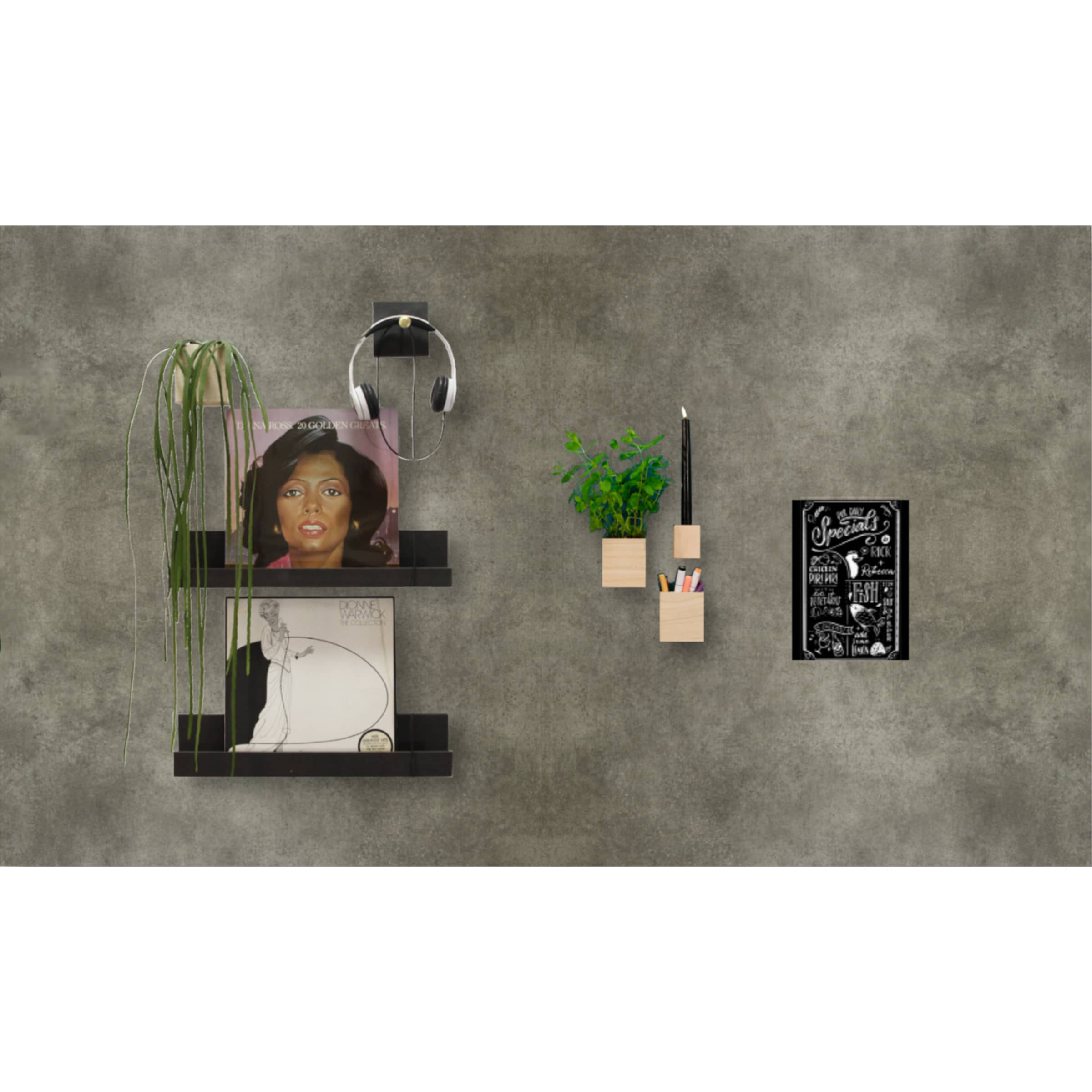 Magnetische designwand Extra large - 4 bordpanelen - Afbeelding 3