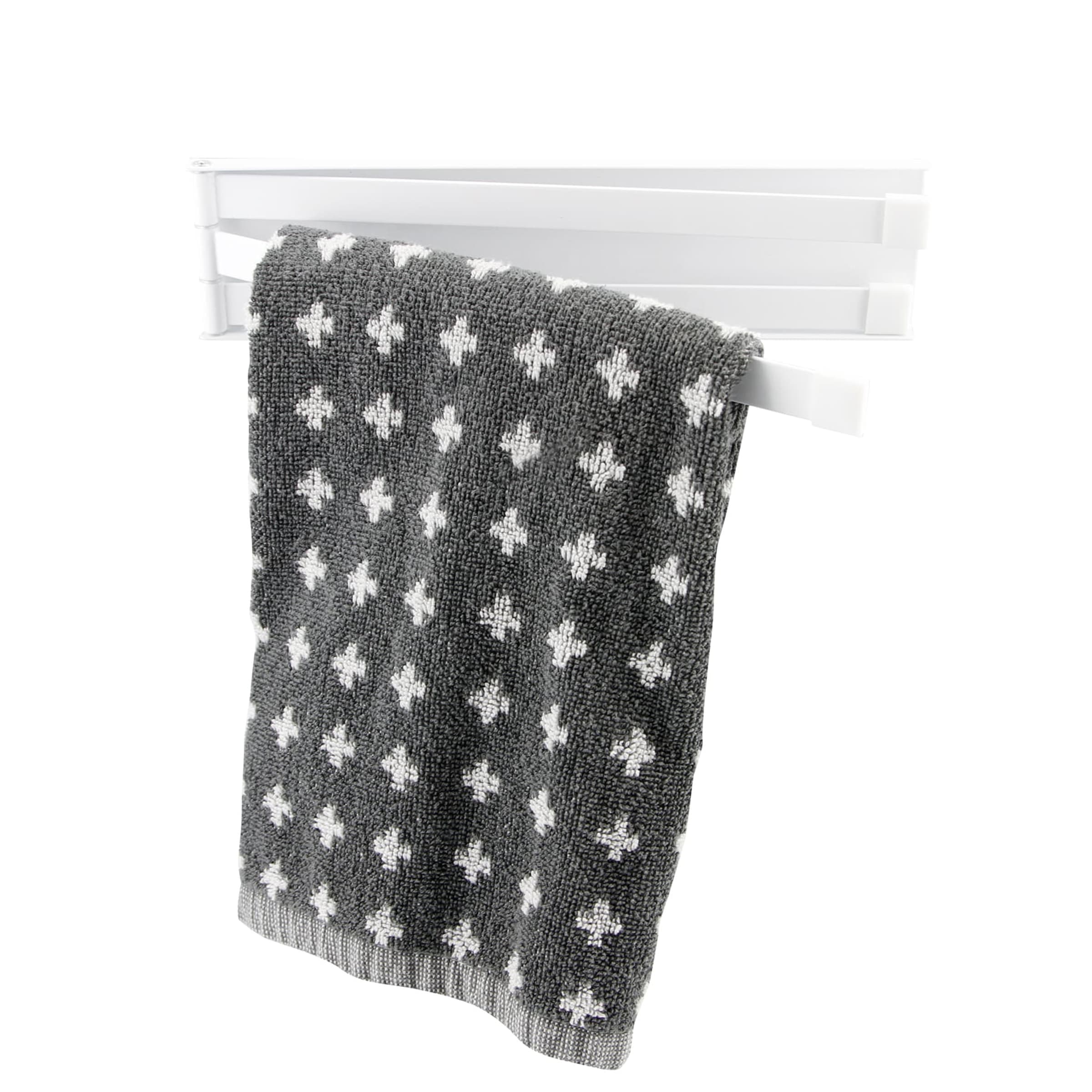 Magnetische handdoekhouder wit