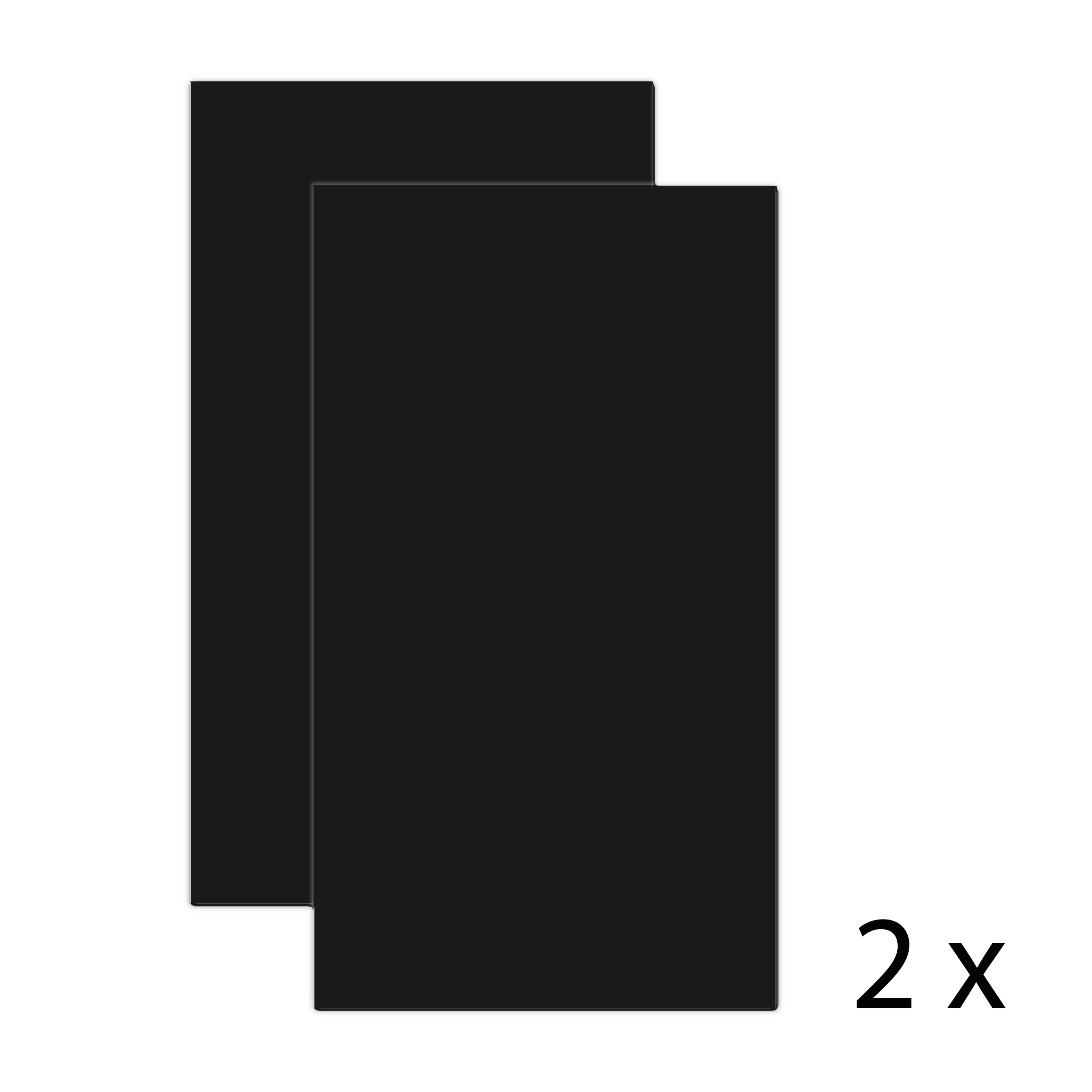 Magnetische krijtwand - 2 bordpanelen 60x100 zwart - Afbeelding 6
