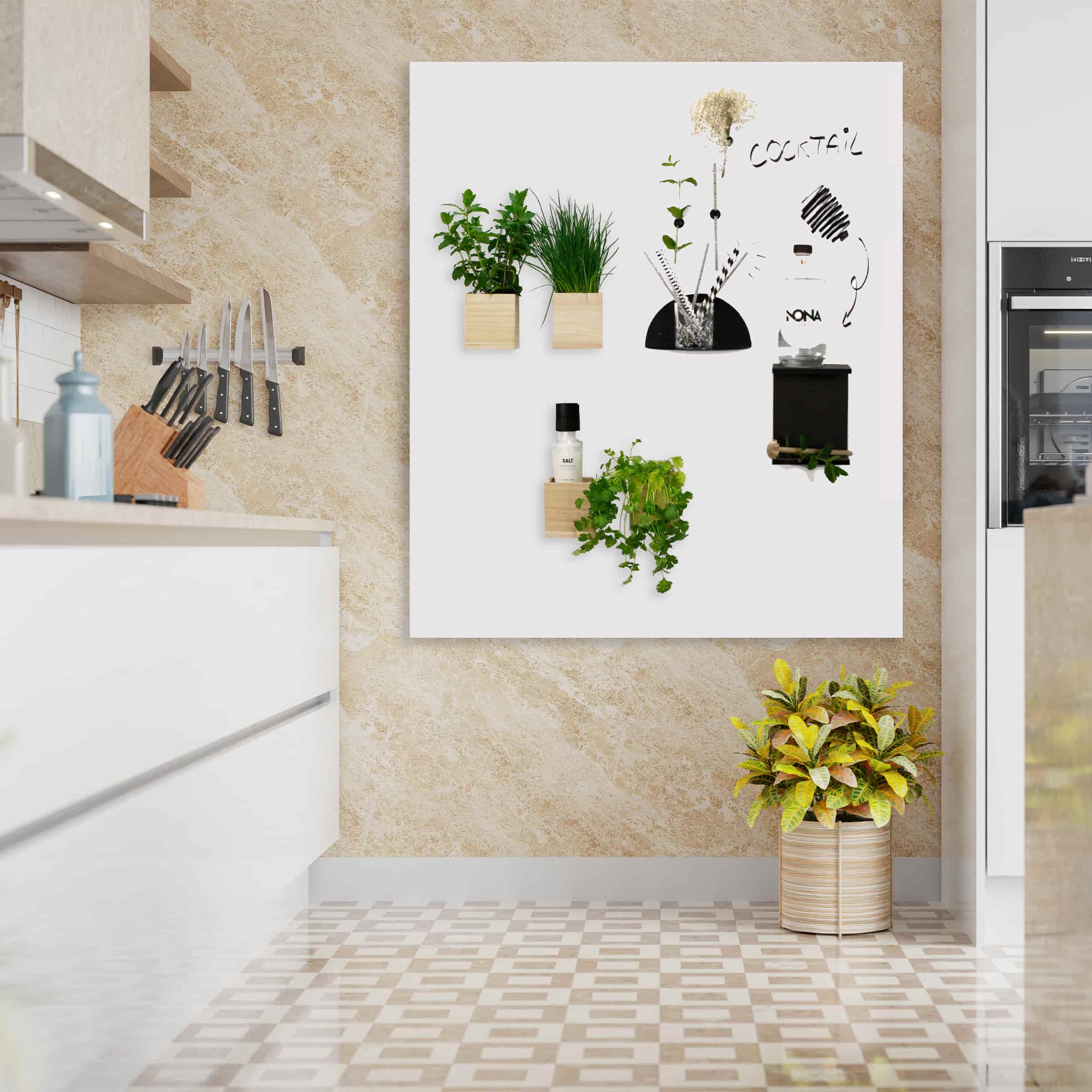 Magnetische whiteboardwand wit Medium - 2 bordpanelen - Afbeelding 5