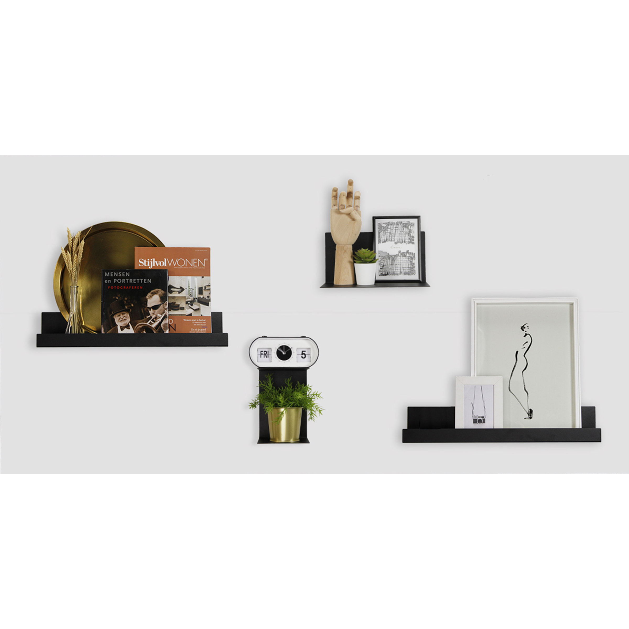 Magnetische whiteboardwand wit Extra Large - 4 bordpanelen - Afbeelding 3