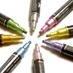 Krijtstiften set metallic (8)