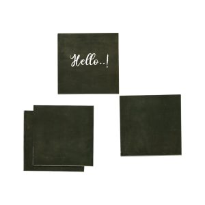 Magnetische post-its 9x9 cm zwart