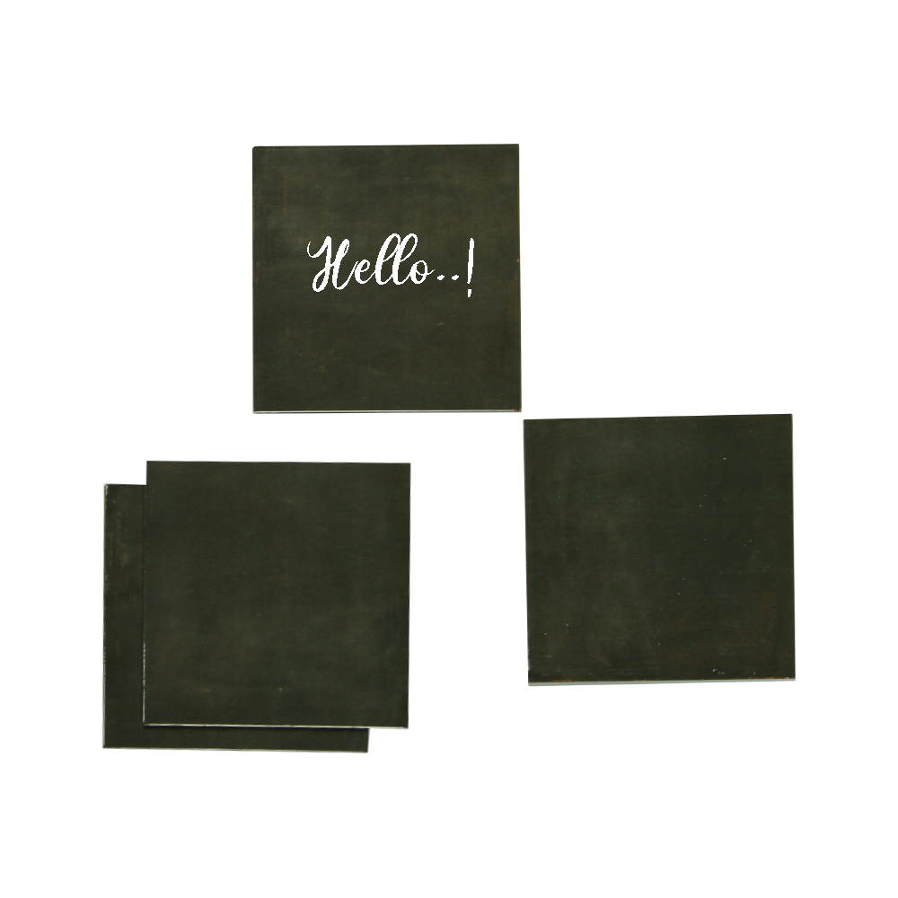 Magnetische post-its 9x9 cm zwart