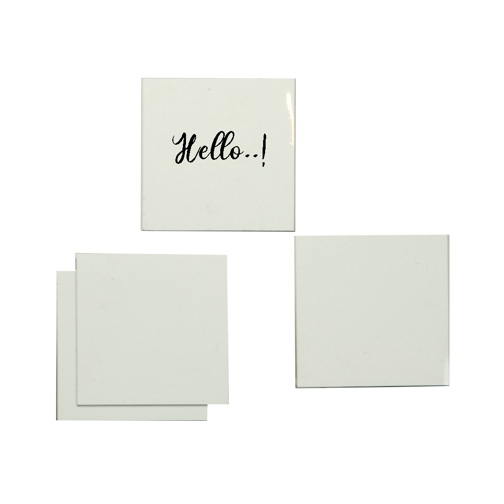 Magnetische post-its 9x9 cm wit