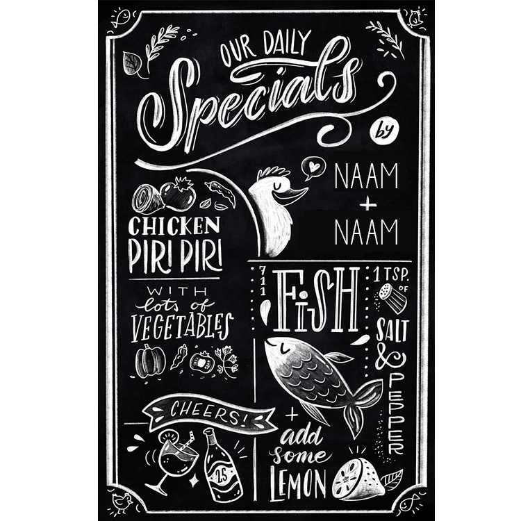 Krijtbord maatwerk - binnen en buiten - Afbeelding 3