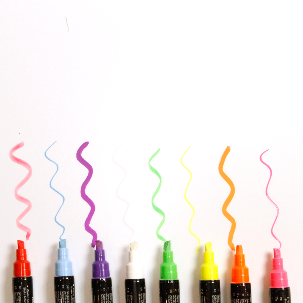 Krijtstiften set fluor (8) - Afbeelding 3