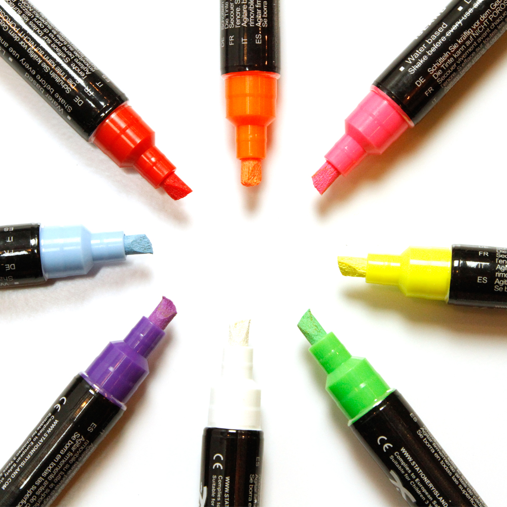 Krijtstiften set fluor (8)