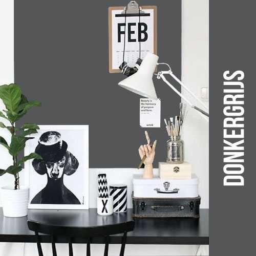 Magnetisch krijtbehang - luxe donkergrijs - Afbeelding 4