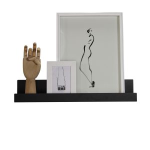 Magnetische boekenplank zwart large