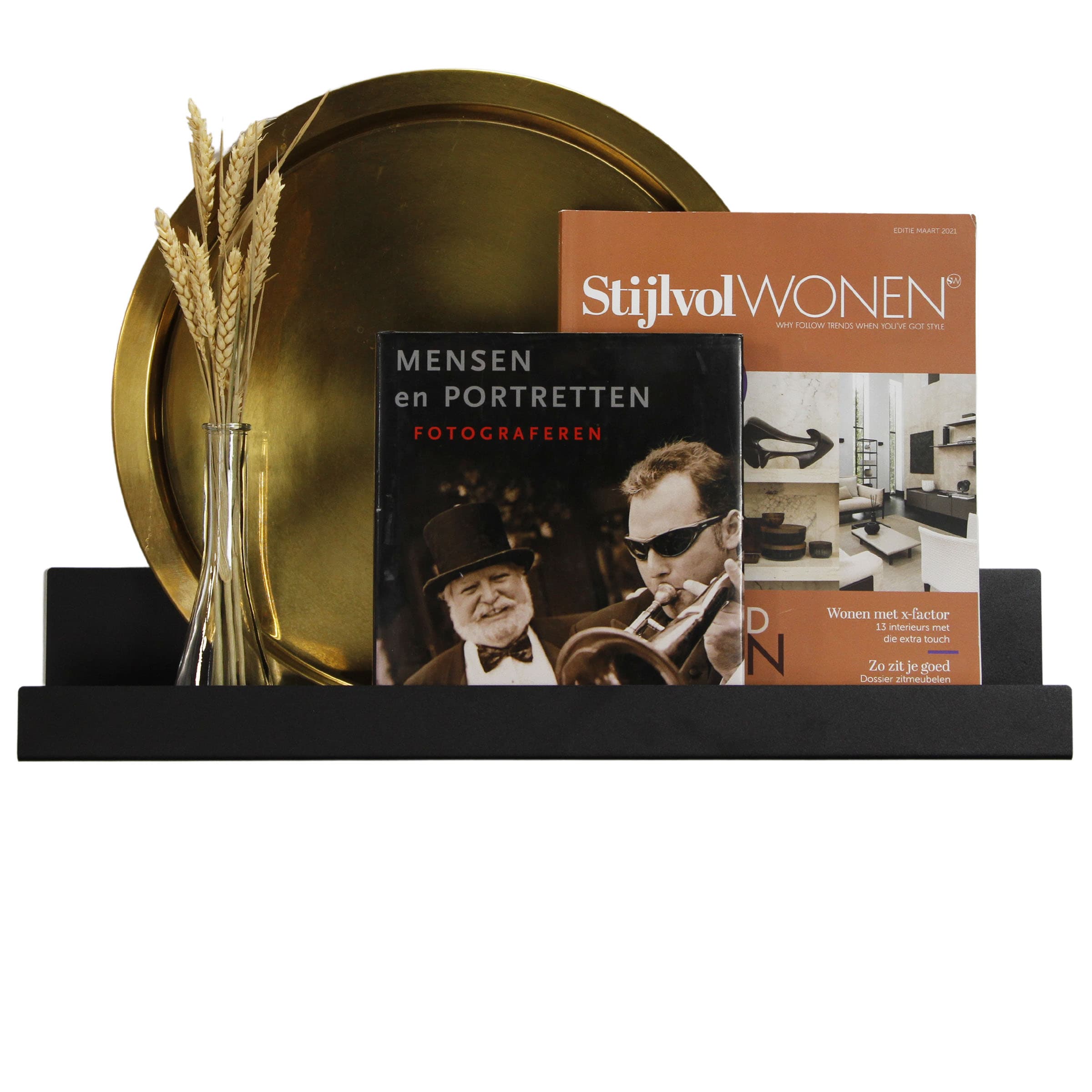 Magnetische boekenplank zwart large - Afbeelding 2