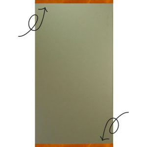 Lijst leer cognac magnetisch (2)