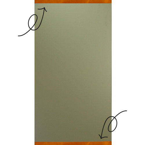 Lijst leer cognac magnetisch (2)