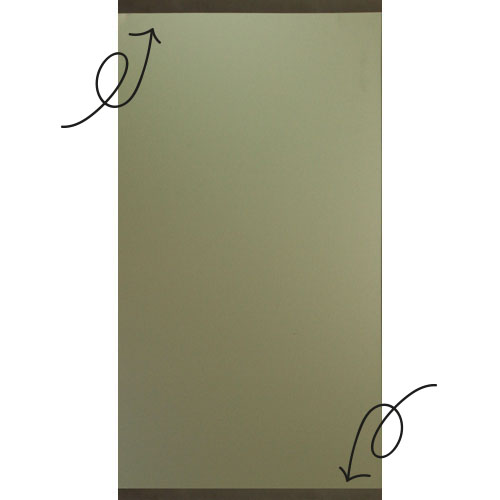 Lijst leer zwart magnetisch (2)