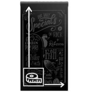 Krijtbordbehang maatwerk