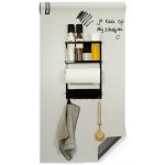 Magnetisch krijtbehang- luxe offwhite