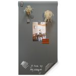 Magnetisch krijtbehang - luxe donkergrijs