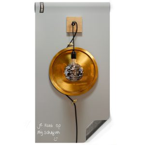 Magnetisch krijtbehang - luxe groengrijs