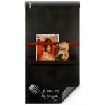 Magnetisch krijtbehang - luxe oudzwart