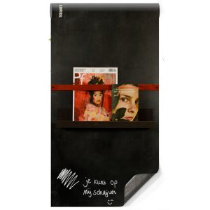 Magnetisch krijtbehang - luxe oudzwart
