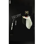 Combinatiedeal -magneetbord zwart met basket