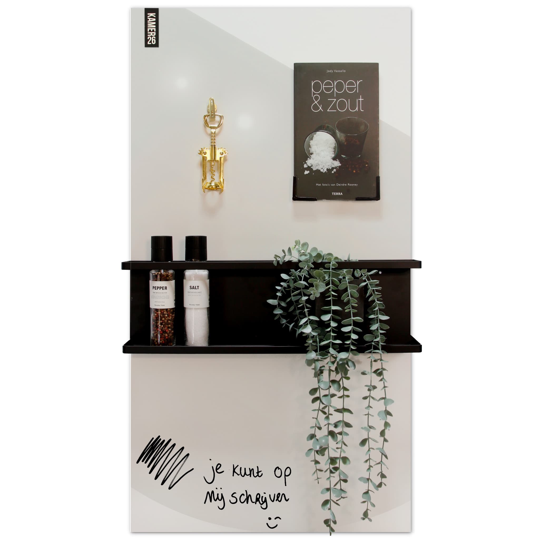 Magnetisch whiteboard - offwhite