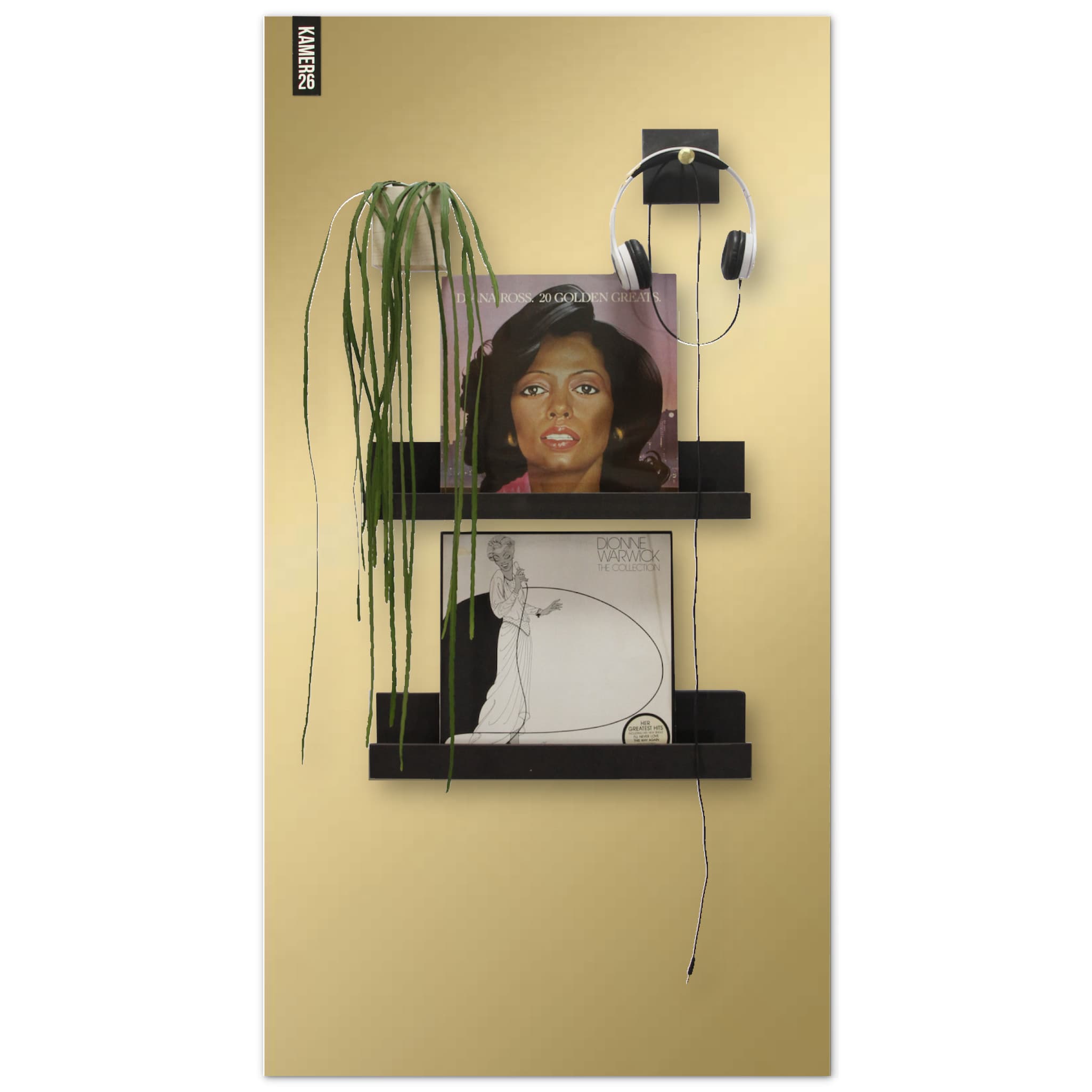 Magnetisch whiteboard - goud