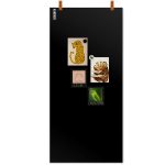 Magnetisch krijtbord - zwart leren straps