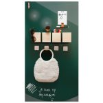 Magnetisch whiteboard - mosgroen