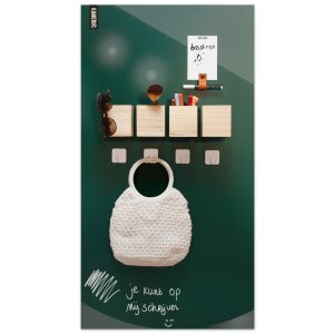 Magnetisch whiteboard - mosgroen