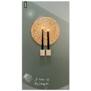 Magnetisch whiteboard - olijfgroen