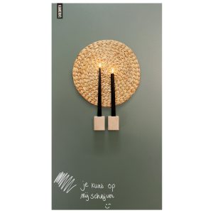 Magnetisch krijtbord - olijfgroen