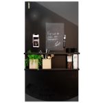 Magnetisch whiteboard - zwart