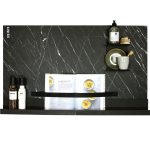 Design magneetbord - zwart marmer