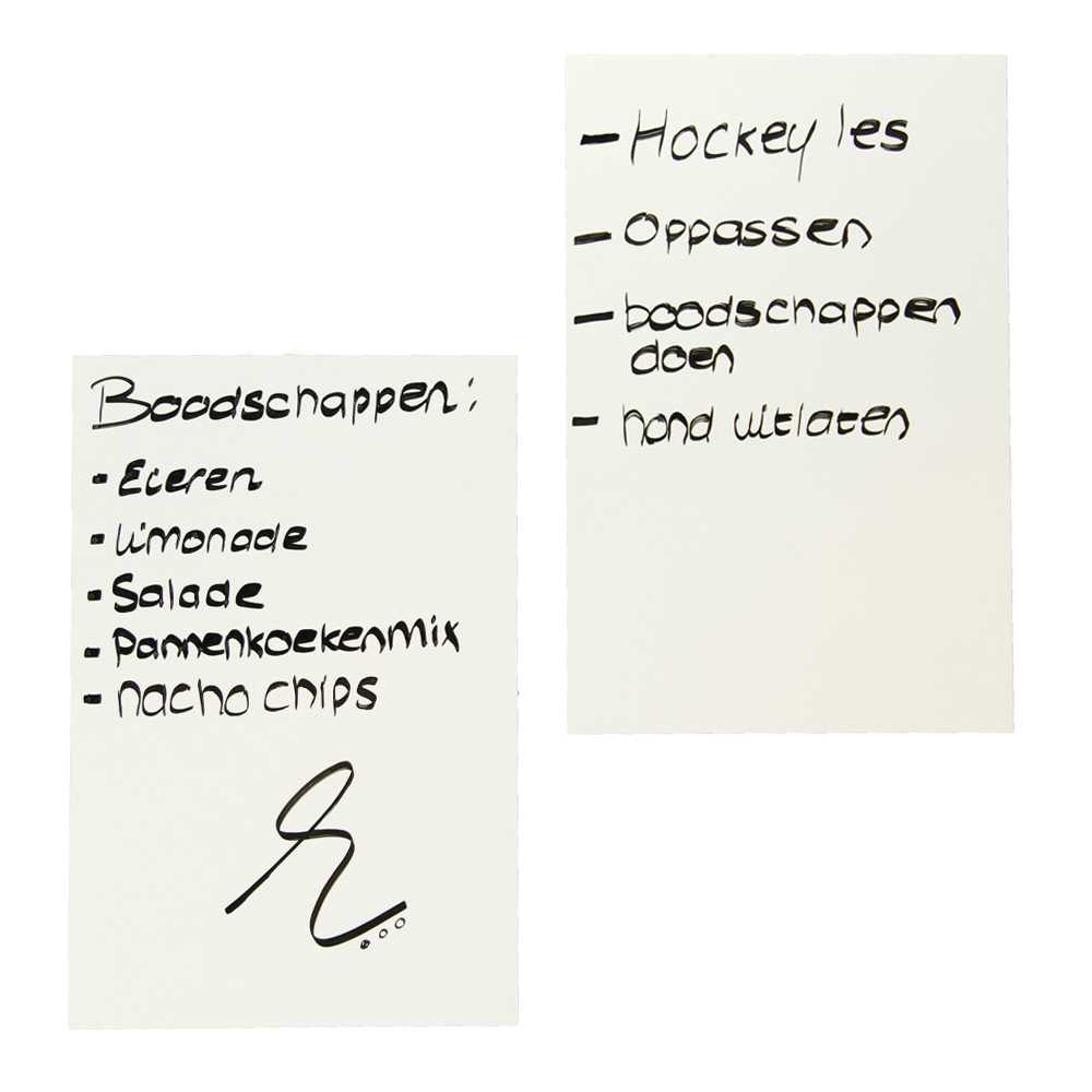 Magnetische post-its 20x30 cm wit